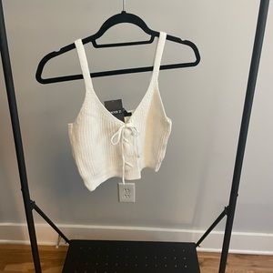NWT White Knit Tank